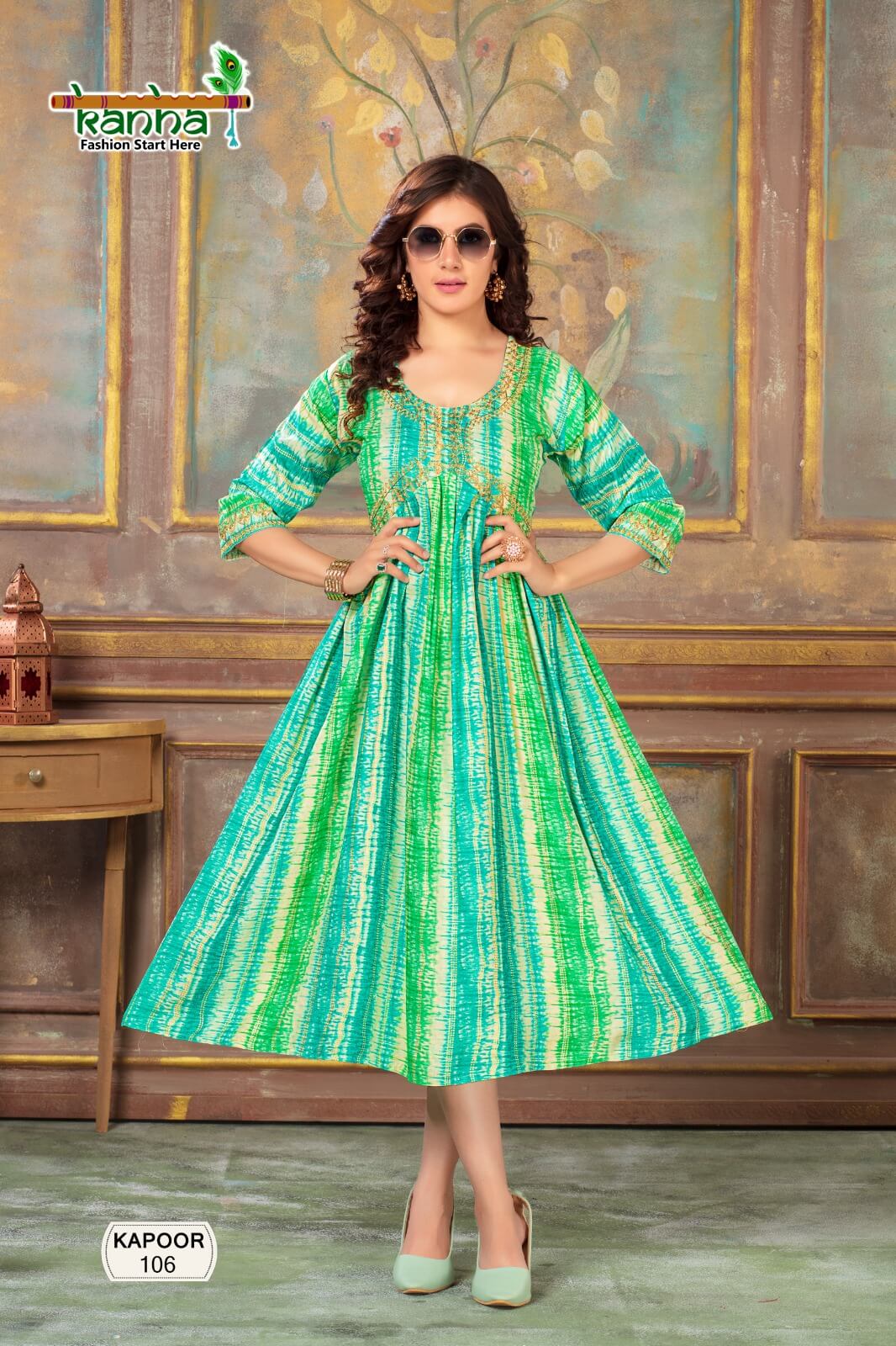 Kanha Kapoor Aliya Cut Printed Kurtis Catalog